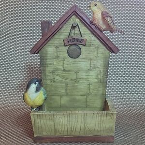 Bird House Home Catch-all Display Piece Resin